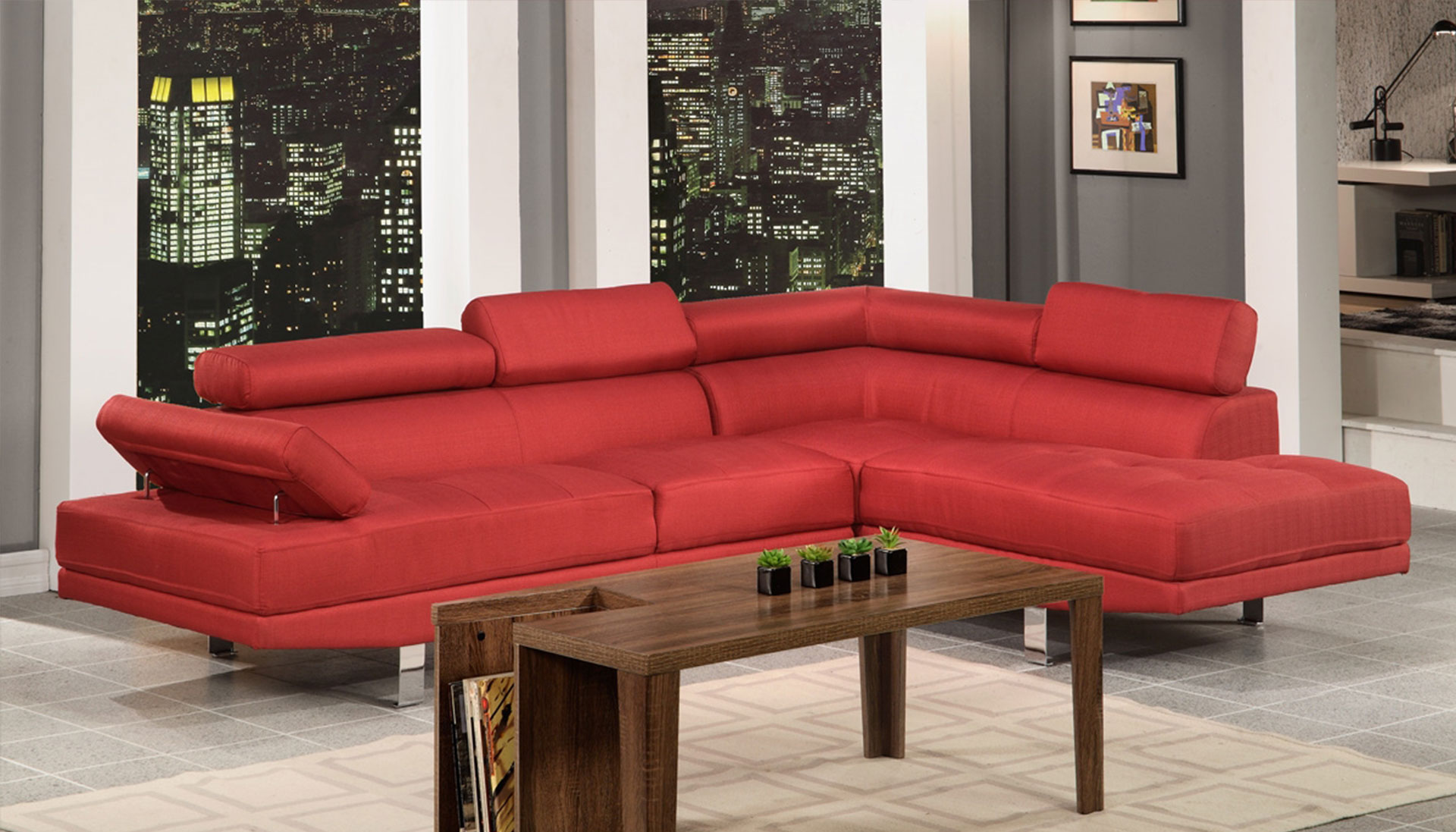 Sofa Nỉ, Sofa phong cách Scandinavian GHS-856